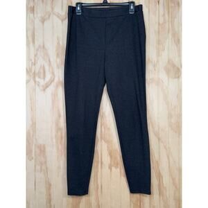 Chico's So Slimming Pull On Dark Charcoal Gray Pants Legging size 1/Medium